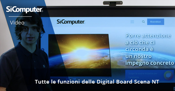 SiComputer - Nel video Alessandro illustra tutte le funzionaleità di queste fantastiche Digital Board Scena NT